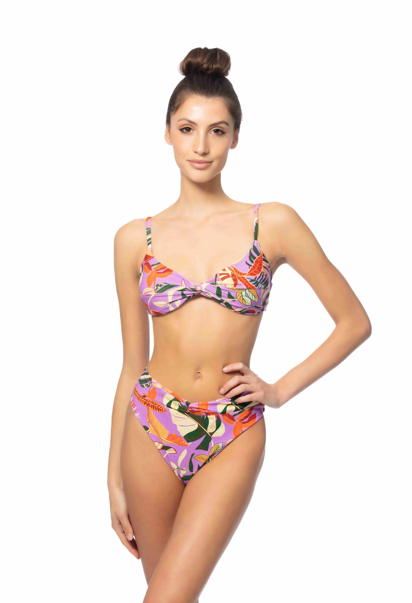 TROPICAL TWIST FRONT BIKINI SET